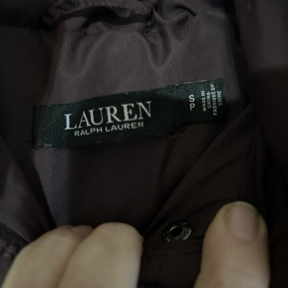 Ralph Lauren LRL Womens Coat Small Quilted Faux Fur Hooded Puffer Down Filled - Picture 2 of 5